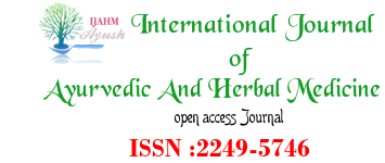 International Journal of Ayurvedic and Herbal Medicine